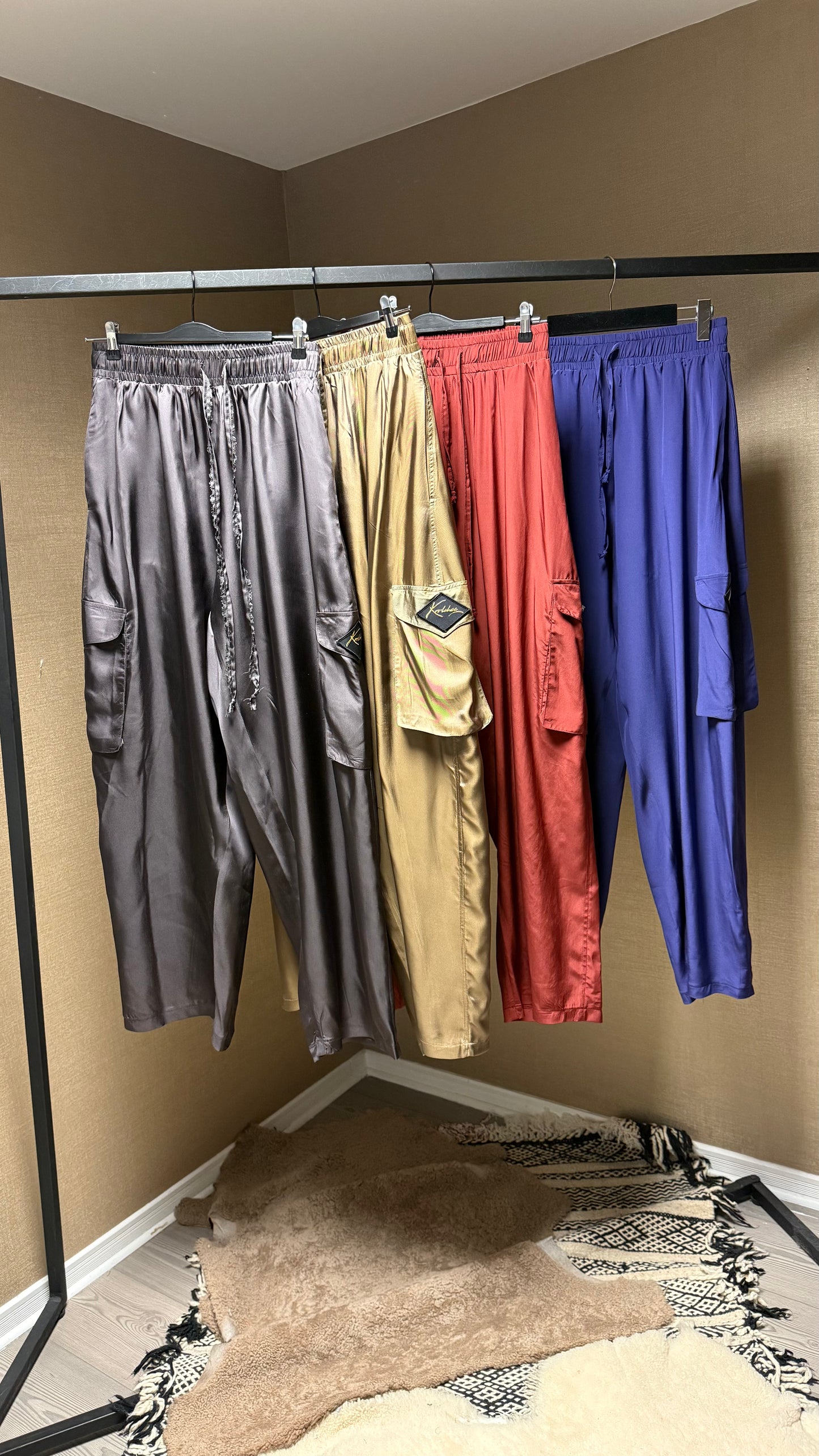Pantalon cargo Soie